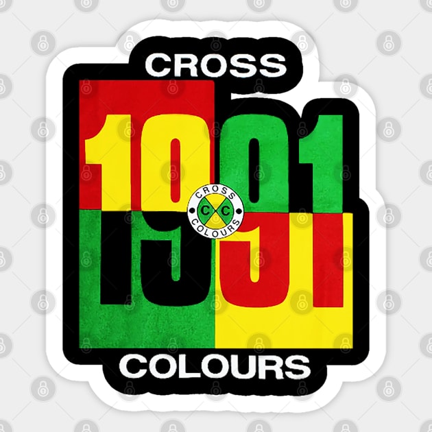 Cross Colours - 1991 Sticker by nicklower